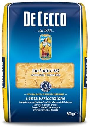 Generico 5X DE CECCO FARFALLE (5 PACCHI DA 500gr) 2,5 kg