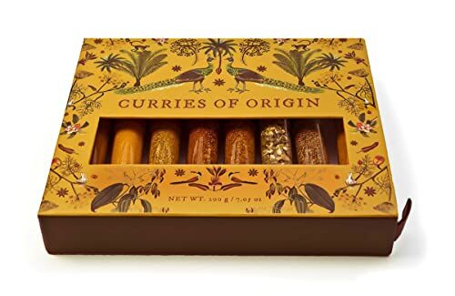 ART Curries of Origin, confezione da 8   Set regalo per tutte le occasioni   Regalo per uomini   Regalo per donne   Miscele di spezie per piatti al curry unici fatti in casa