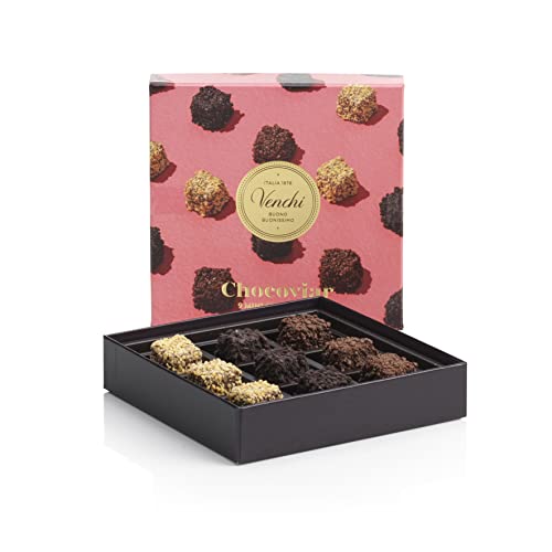 Venchi Confezione Regalo Mini Praline Chocoviar Assortite, 125 g Idea Regalo Senza Glutine