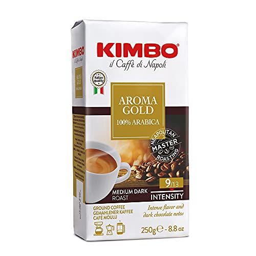 Kimbo 6 X Caffè  Espresso Gold 100% arabica 250 G Caffé macinato (1,5kg)