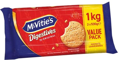 Generico Biscotti McVitie's Digestive The Original 1 Kg Frollini Pacco 2 x 500g