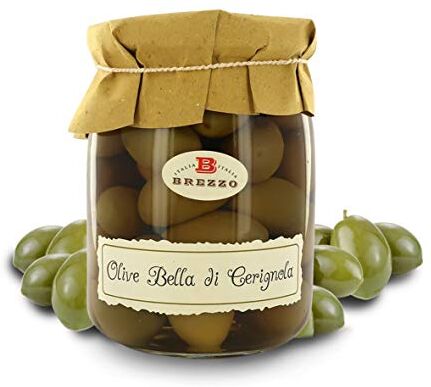 Brezzo Olive Bella Di Cerignola In Salamoia, Intere, Con Nocciolo, 580 Grammi