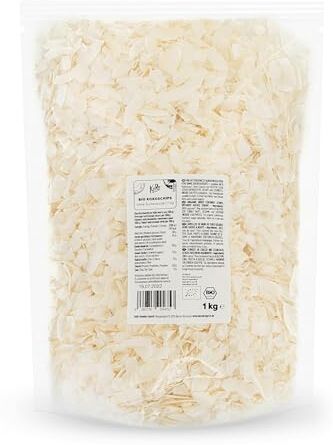 KoRo Chips di cocco bio senza zuccheri aggiunti 1 kg 100% cocco Snack & Topping Non zuccherato