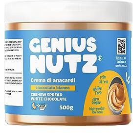 Genius Crema di Anacardi Cioccolato Bianco 200