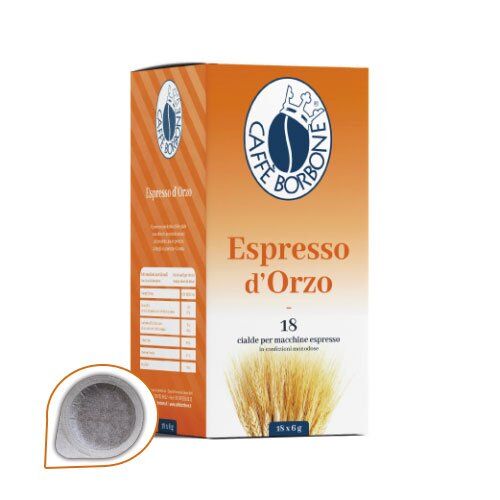 CAFFÈ BORBONE 18 Cialde Espresso D'Orzo Caffe' Borbone Filtro in Carta 44 mm