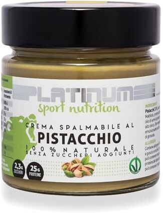 Platinum CREMA PROTEICA SPALMABILE PISTACCHIO. Vegana. Formato da 250g.