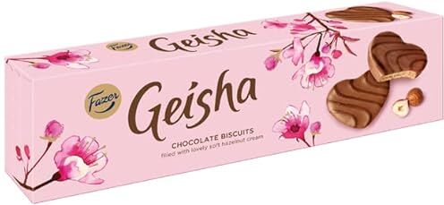 Fazer Biscotti geisha  con cioccolato alla crema di nocciole 24 Kisten mit 100 g 84 Unzen