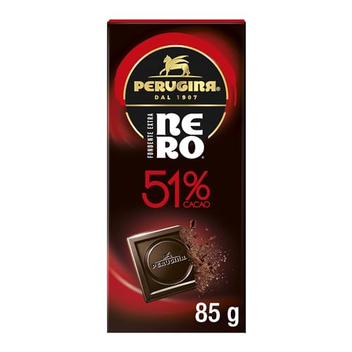 Perugina NERO Fondente Extra 51% Tavoletta di Cioccolato Fondente, 85 g