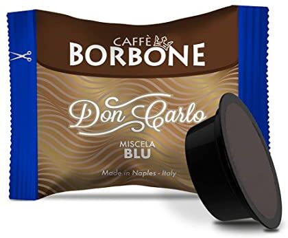 CAFFÈ BORBONE Don Carlo, Miscela Blu 100 Capsule Compatibili con le Macchine ad uso domestico Lavazza