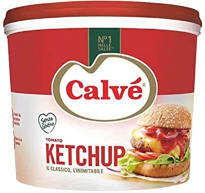 Generico Ketchup Calve' Tomato Ketchup Secchiello da 5,5 kg Food Service Ristorazione