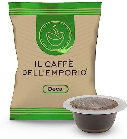 Il Caffè dell'Emporio Miscela Miscela Dek Verde Decaffeinato Deca Capsule Caffe Compatibili con Bialetti (Super, Mokona, Gioia e altre) (200)