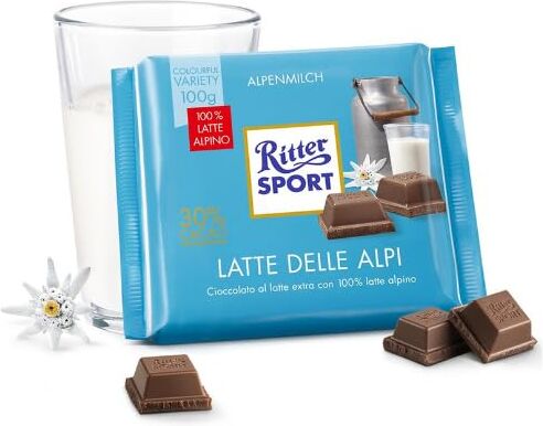 Generic Tavoletta Ritter Sport Latte Alpi Cioccolato Al Latte Extra 30% Cacao 3 x 100 g