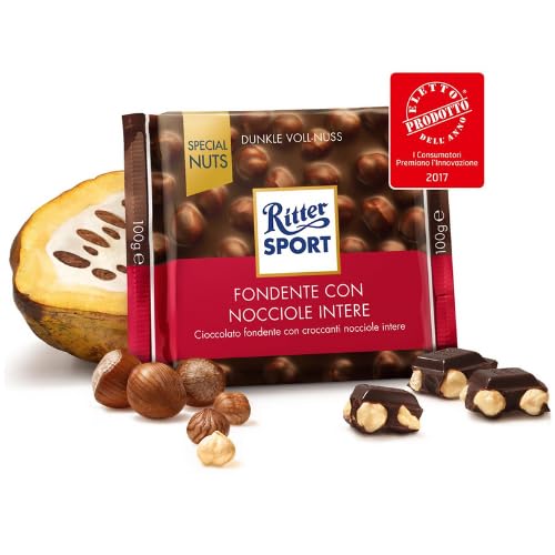 Generic Tavoletta Ritter Sport Fondente Con Nocciole Intere Cioccolato Fondente 3 x 100 gr