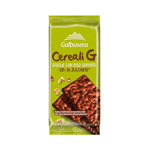 Galbusera Snack  Cereali G Con riso soffiato ricoperto di cioccolato Expo 30 pz da 30 g