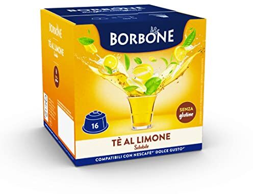 CAFFÈ BORBONE Tè al Limone 64 capsule (4 confezioni da 16) Compatibili con le Macchine Nescafè