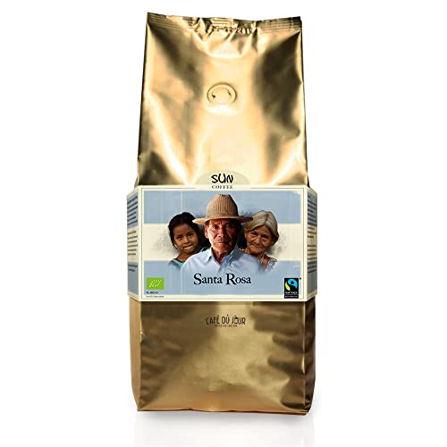 Sun Santa Rosa Tostatura Media Fairtrade caffè in grani 1 chilo