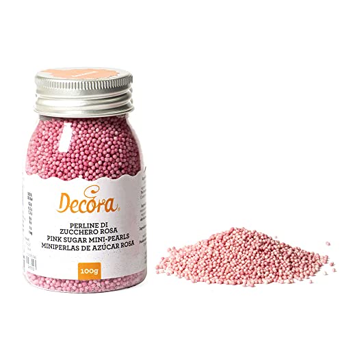Decora Cf 100 G Perline Di Zucchero Rosa, burro