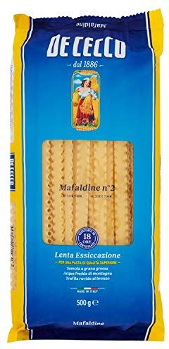 De Cecco Mafaldine n 2, Pasta di Semola di Grano Duro 500 g [confezione da 12]