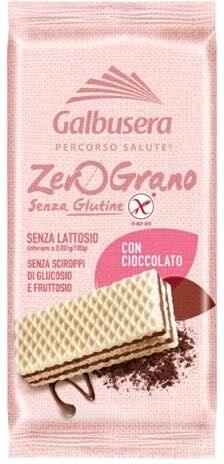 Galbusera Wafer  Zero Grano Senza Glutine al Cioccolato Expo 20 Pz da 45 g