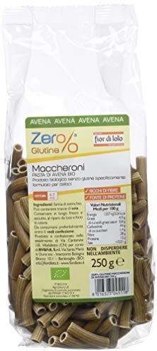 Fior di Loto Maccheroni di Avena, 250 g, Confezione da 5 (5 x 250 g)