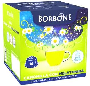 CAFFÈ BORBONE 16 Capsule  Camomilla & Melatonina compatibili Dolce Gusto