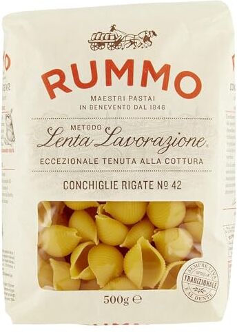 Generic RUMMO CONCHIGLIE RIGATE 500 gr. (5 CONFEZIONI DA 500g)