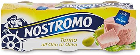 Generico Tonno in Scatola Nostromo all'Olio d'Oliva 3 x 70g 1 Confezione da 3 Scatole