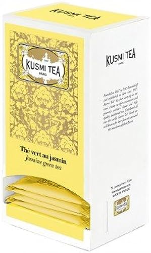 KUSMI TEA Gelsomino verde Scatola di 25 bustine di tè in mussola