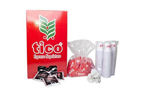 Tico Caffè espresso  Qualità Nera, 150 cialde (kit accessori, kit da 150 cialde)