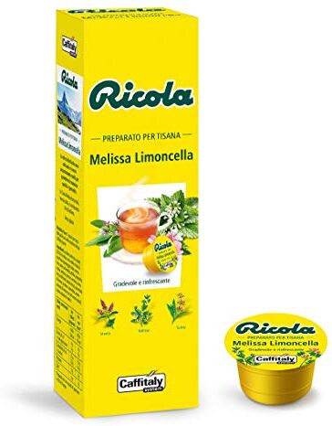 Caffitaly 50 Capsule Tisana Melissa Limoncella Ricola Twinings