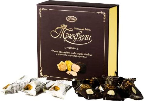 Generic Bonbon Cioccolato Nocciola Tartufi Al Tartufo Nero (Tuber Aestivum) e Tartufo Bianco (Tuber magnatum pico) 20 Selezione Gourmet Tartufi Deliziosamente Vari Ideali da Regalo