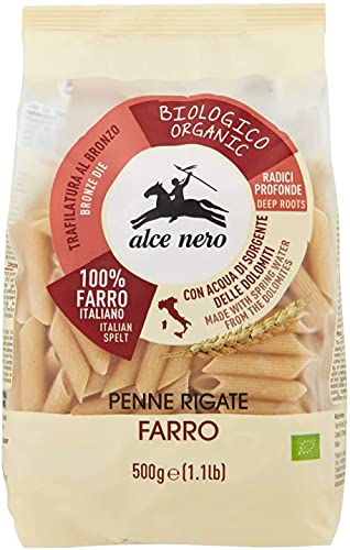 Alce Nero 4 x 500gr "" PASTA BIOLOGICA ITALIANA DI SFARINATO DI FARRO (PENNE RIGATE)…