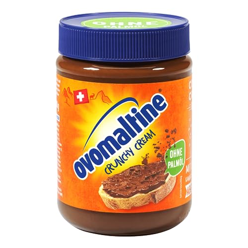 Miele Ovomaltine Crunchy Cream spalmabile – unica crema croccante al cioccolato senza olio di palma – spalmabile dolce con pezzi di ovomaltine croccanti – prodotto dalla Svizzera (1 x 380 g)