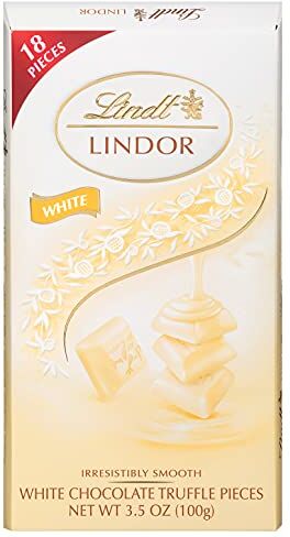 Lindt Lindor White Chocolate Bar, 3.5-Ounce Bars (Pack of 12)