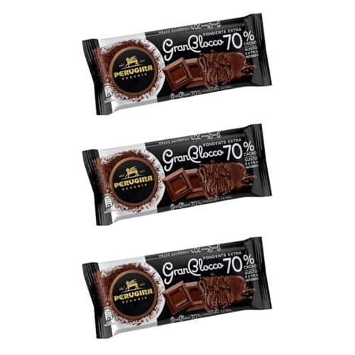 Generic Tavoletta Cioccolato Gran Blocco Fondente 70% Perugina 3 x 150 gr