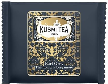 Kusmi Tea EARL GREY BIOLOGICO Scatola di bustine di tè avvolte (50)