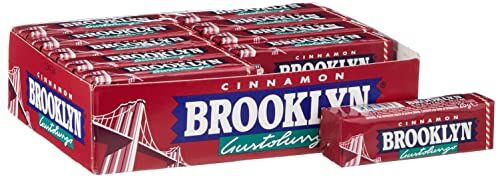 brooklyn Cinnamon, Chewing Gum in Lastrine, Gusto Liquirizia, Senza Glutine, Confezione da 20 Stick ciascuno da 9 Lastrine, Gomma da Masticare Perfetta da Condividere e da portare sempre con te