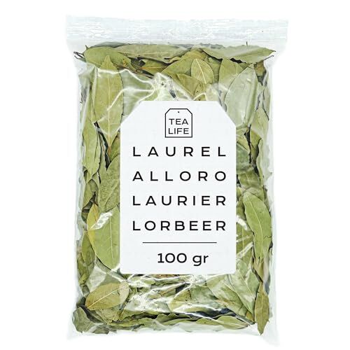 Tea Life Alloro Foglie 100gr Foglie di Alloro Essccate Te di Alloro Infuso Alloro Alloro Foglie Sfuso