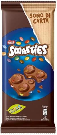 Generico Tavoletta Cioccolato Latte Smarties Milk Block 3 x 90 g