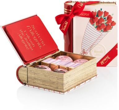 Venchi Collezione Festa della Mamma Mini Libro con Cioccolatini Assortiti, 105 g Idea Regalo Senza Glutine