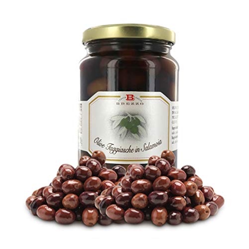 Brezzo Olive Taggiasche Intere In Salamoia, 300 Grammi