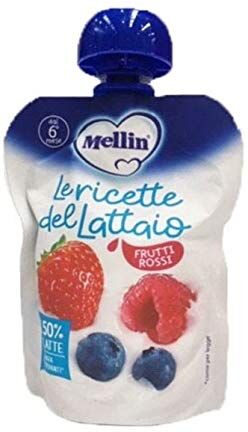 Mellin Pouch Latte Frutti Rossi 85g