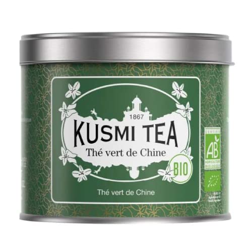 KUSMI TEA Tè verde cinese biologico 100% naturale e biologico Lattina 100 g Circa 40 tazze