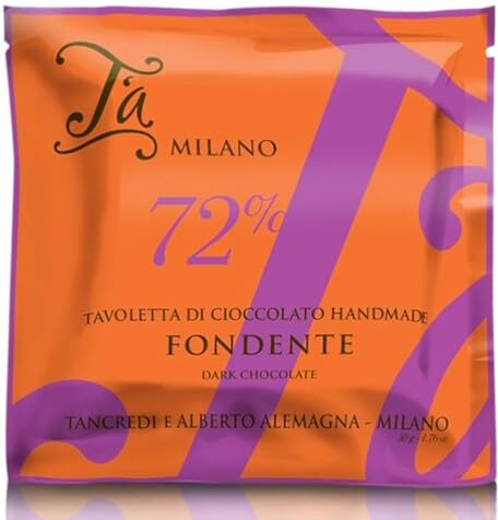 Generic T'a Milano Tavoletta di Cioccolato Fondente 72% Confezione da 10 pezzi da 50 gr CoCoCiok