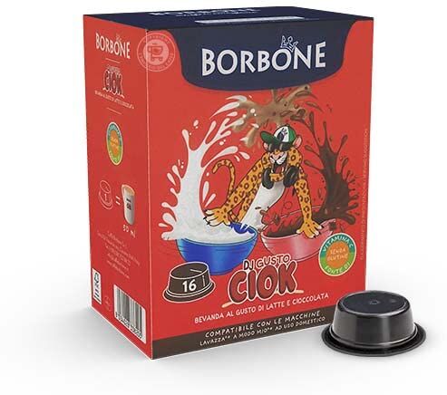 CAFFÈ BORBONE 96 Capsule Caffe Borbone Compatibili con Lavazza a Modo Mio Ciok Bevanda al Latte e Cioccolato L' Emporio del Caffè