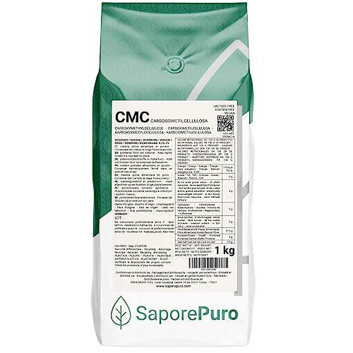 SaporePuro CMC 1 kg ideale per gelati, gel, decorazioni e paste Ottimo gelificante e Stabilizzante