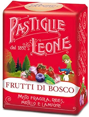 Generico Caramelle Dure Pastiglie Leone Gusto Frutti di Bosco Pacchetto da 30 g (6 Pezzi)