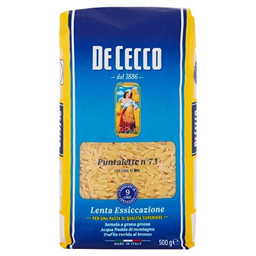 De Cecco Pasta Puntalette 6 pezzi da 500 g [3 kg]