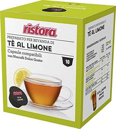 Ristora 80 CIALDE CAPSULE COMPATIBILI DOLCE GUSTO  PREPARATO SOLUBILE PER BEVANDA DI TE' A LIMONE