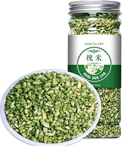 HELLOYOUNG Tè alle erbe cinese Fiore Tè alla frutta Tè alla rosa in scatola Seta dorata Crisantemo in bottiglia Nuovo tè profumato Sanità Fiori Tè verde salutare (150 g di bocciolo di fiore Sophora)